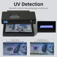 Détecteur de billets UV portable DC-2138-D, détecteur de contrefaçon haute précision, matériau plastique, certifié CE pour les billets de banque