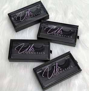 Emballage de boîte de cils papillon de marque privée pour cils de vison réels 3D 20mm 25mm cils moelleux 5D vendeur en gros - Product Image 4