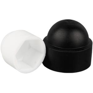 Couvercle de boulon d'écrou hexagonal en nylon M6 X <span class=keywords><strong>10mm</strong></span> Capuchons de protection Couvercle de dôme de boulon en plastique noir Couvertures pour boulons Écrous hexagonaux Vis - Product Image 5