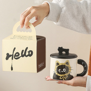 <span class=keywords><strong>Taza</strong></span> de Cerámica con Logotipo Personalizado de Gato, Recuerdo de Boda, Lista para Enviar, con Caja de Regalo - Product Image 6