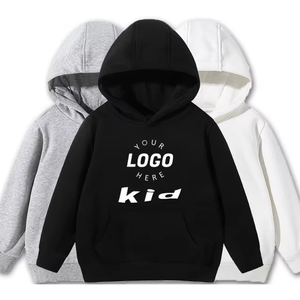 Sudadera con Capucha para Niños, Personalizada, de Alta Calidad, 100% Algodón, Lavado Ácido, Color Sólido, <span class=keywords><strong>Ropa</strong></span> Infantil de Invierno - Product Image 1