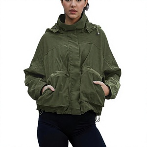 Chaqueta Corta de Mujer para Primavera/Otoño, Moderna, con Cinturón, Cuello Mao, Estilo Casual, Nueva Colección 2026 - Product Image 4