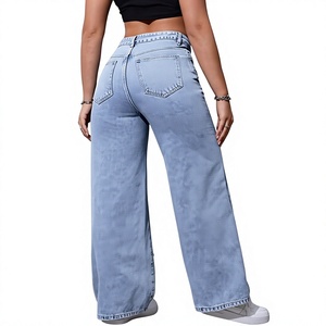 Fashion Forward <b>Women's</b> High Waist Vintage Denim <b>Jeans</b> <b>Baggy</b> Wide Leg Casual Cotton Pants Trendy Streetwear - Product Image 6