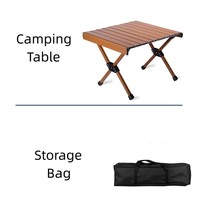 Ensemble table et chaises pliantes en alliage d'aluminium Mesa Plegable