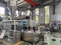 Machine extrudeuse automatique d'aliments pour poissons 1000 kg/h, fabricant de granulés flottants et coulants pour fermes aquacoles de tilapias, poissons-chats et crevettes