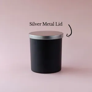 Couvercle de bougie en métal <span class=keywords><strong>gravé</strong></span> personnalisé couvercle de pot rond en fer pour emballage de bougie parfumée et marque de logo - Product Image 2