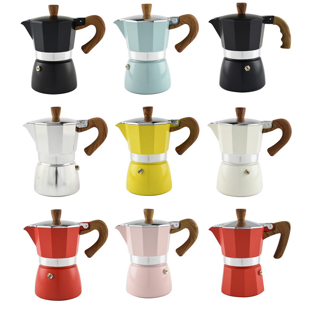 Hoge Kwaliteit Cafetaria Aluminium Espresso Maker Italiaanse Koffiezetapparaat Moka Pot