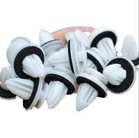 Nouveaux clips de fixation pour panneaux de porte en nylon blanc, joints d'étanchéité, rivets en plastique pour garnitures intérieures automobiles, universels, antichoc pour panneaux de voiture