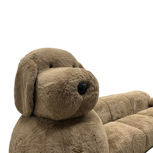 Sofá con forma de perro realista de Animal gigante grande, muebles de sala de estar perezosos con personalidad creativa, sofá de caniche de madera de celebridad de Internet - Product Image 4