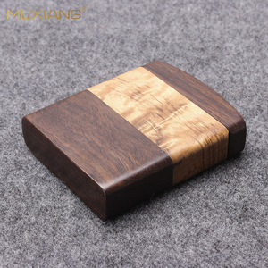 Muxiang Wooden Cigarette Case 15 Pack Flip Top Rectangular Portable Men's Cigarette Holder With Engraved Logo - Product Image 4