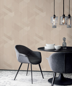 Papel Tapiz Geométrico Texturizado 3D de Alta Gama, Papel Tapiz a Rayas No Tejido, Decoración Moderna para Interiores del Hogar, Personalizable - Product Image 4