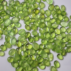 2025 joyería personalizada piedras preciosas sueltas 100% peridoto verde Real piedra preciosa facetada en forma mixta - Product Image 1