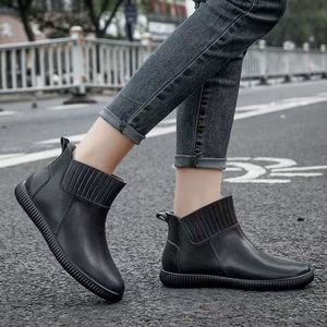 YL7375 prezzo di fabbrica di sicurezza all'aperto <span class=keywords><strong>antipioggia</strong></span> scarpe Anti-slittamento PVC pioggia stivali <span class=keywords><strong>donna</strong></span> all'ingrosso con l'alta qualità - Product Image 4