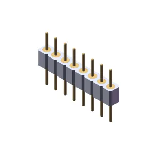 2.00mm single row straight DIP Female Pin Box Male Header Round male Header ic sockets adaptor