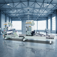 Scie à découper les fenêtres en aluminium à double tête CNC avec affichage numérique / Machine à découper l'aluminium à 45 et 90 degrés