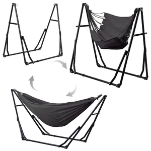 Hamaca y Silla Colgante con Soporte Plegable, Juego de Soporte Portátil de Doble Uso para <span class=keywords><strong>Hamacas</strong></span> de Interior y Exterior - Product Image 2