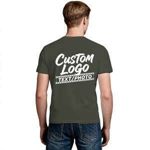 Custom Printed Men's O-Neck Short Sleeve T-Shirt With Letter Pattern Casual Jersey Cotton <b>White</b> Front Logo Design - Product Image 6