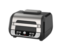 Appareil ménager de comptoir multifonctionnel pour la cuisson à la vapeur 12 en 1 WIFI Air Fryer Smokeless Indoor Electric BBQ Grills