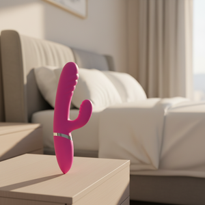 Vibrador de Conejo Realista de Silicona Suave y Flexible con Doble Vibración, Juguete Sexual para Masturbación Femenina, Venta Directa de Fábrica - Product Image 1