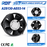 مروحة تهوية محورية ألمانية أصلية A2S130-AE03-14 بجهد 230 فولت تيار متردد، موفرة للطاقة، تبريد مستقر، تبريد المبادل الحراري