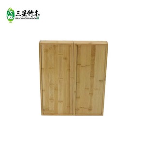 Caja organizadora de cubiertos y cuchillos de bambú extensible para fabricantes transfronterizos con bloque de cuchillos desmontable - Product Image 2
