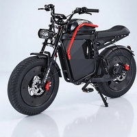 Motocicletas Eléctricas Todoterreno de 500W, Bicicleta Eléctrica con Llantas Anchas, Bicicleta Eléctrica de Alta Potencia, Bicicleta Eléctrica de Montaña para Adultos, Motocicleta Eléctrica