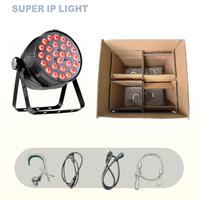 Luz LED Par Can RGBW de 280W 15~60 °   Lente Ajustable Activada por Sonido para Fiestas, Bodas y Escenarios