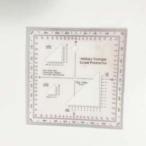 Righello Trasparente Quadrato in Plastica Spessore 1.2mm, 12.7cm x 12.7cm, Lunghezza Massima 12.7cm, per Esterni - Vendita Calda - Product Image 1