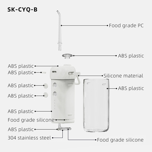 <span class=keywords><strong>Hydropulseur</strong></span> Portable Personnalisable 200ml 4 Modes 5 Buses Plusieurs Couleurs Fournisseur d'Usine Nettoyeur Dentaire à Jet d'Eau - Product Image 5