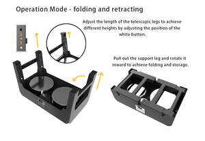 Perro y gato de acero inoxidable de altura ajustable lento para protección del cuello, cuenco de alimentación doble para mascotas colocado verticalmente - Product Image 4
