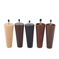 Pieds coniques de plage en plastique de prix usine professionnelle H15CM jambe réglable d'armoire de cuisine de meubles