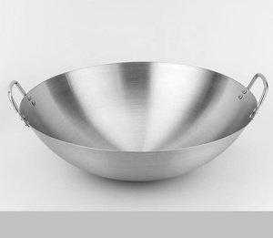 Wok de Acero al Carbono sin Recubrimiento de 30 cm para Restaurante o Escuela, Compatible con Cocina de Gas, Precio Económico, Venta al Por Mayor de Fábrica - Product Image 5