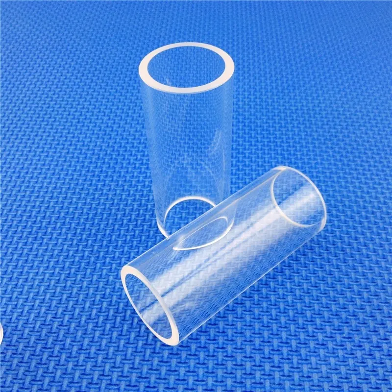 HM Clear Quartz Tube en verre Cylindre Pyrex Verre Transparent Chauffage Quartz Tube