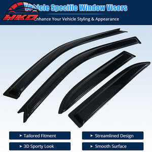 Pour Lexus IS300 01-05 4 portes, 4 visières de fenêtre, pare-soleil, déflecteurs de pluie, à coller - Product Image 3