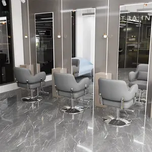 Hochwertiger Leder-Friseurstuhl mit Verstellbarer Höhe & Neigungsfunktion Modernes Design Made in China - Product Image 3