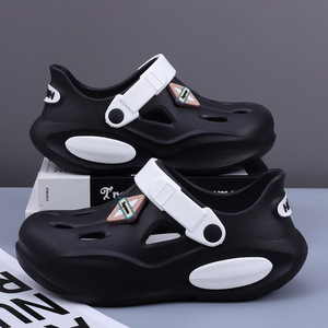 Sabots Sparta pour enfants, noirs, en EVA, antidérapants, à bout ouvert, chaussures d'été sportives pour les âges 7 à 14 ans, unisexe - Product Image 4