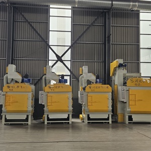 Machine de sablage à tambour spécialisé pour l'industrie de <span class=keywords><strong>la</strong></span> peinture <span class=keywords><strong>en</strong></span> poudre, avec boîte de vitesses de polissage, effet de nettoyage SA2.5 - Product Image 4
