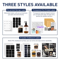 Étiquettes personnalisées minimalistes pour pots à épices, autocollants imprimés pour épices, étiquettes imperméables, convient aux pots ronds en bambou ou aux pots à épices rectangulaires
