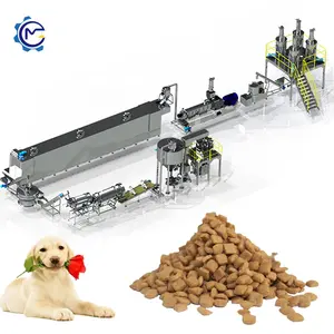 Novo Produto Grande Capacidade 2 a 6t h Automático Pet Dog Cat Fish Food Making Extrusora Máquina Linha de Produção