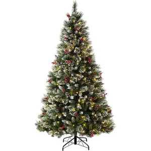 Venta al por mayor de resina efecto madera árbol de Navidad Artificial hogar/fiesta/vacaciones/oficina/decoración del festival