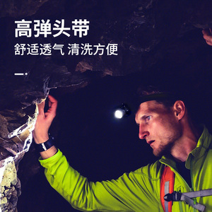 Lampe frontale Superfire Hl55 2400Maha, lumière LED rechargeable pour la randonnée, le camping, la conduite nocturne, l'exploration des grottes - Product Image 4