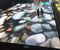 Panneau d'affichage LED interactif pour piste de danse extérieure 250x250, idéal pour mariages et scènes