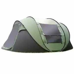 Amazon Beste Verkoop 4 Personen Automatische Instant Snel Opvouwbare Pop-Up Tent Voor Cmamping Outdoor