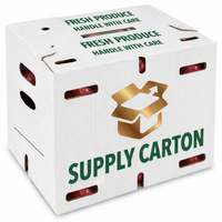 Boîte d'expédition ventilée en carton ondulé personnalisée pour la livraison en gros de légumes et de fruits en provenance des fermes