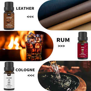 Set de 6 Aceites Esenciales Amaderados Naturales para Caballero, 10ml cada, con fragancias de Tabaco Dulce, Cedro, Colonia, Sándalo, Ron y Cuero, para Difusor, Fragancia Masculina - Product Image 4
