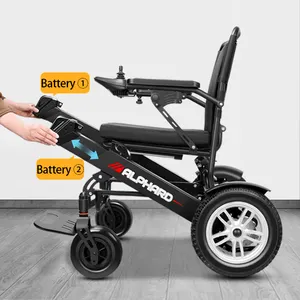Fauteuil roulant électrique Portable de voyage léger de 23KG fauteuil roulant électrique pliable Portable motorisé pour personnes âgées