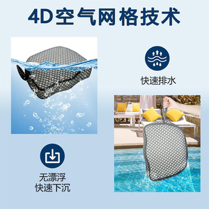 Cojín Elevador 4D para Bañera/Piscina, de Fácil Instalación, Antideslizante, para Piscina/Bañera de Hidromasaje, Soporte para Cadera, Transfronterizo - Product Image 3