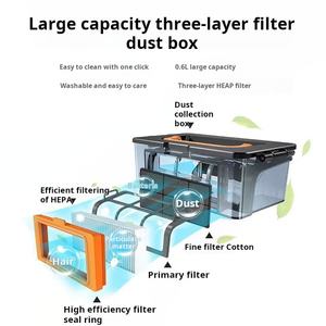 Aspiradora Robótica con Filtro HEPA, Carga Automática, Asistente de Voz, Función de Dibujo, Construcción de Plástico para Uso en Garajes - Product Image 4