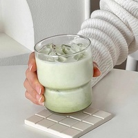 Gobelet américain à glace transparente simple avec logo personnalisé verres à jus de soude empilables gobelet eau verre à café