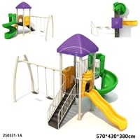 Tobogán de Plástico LLDPE Resistente para Jardín, Patio Trasero y Actividades Divertidas al Aire Libre, Precio de Fábrica al por Mayor